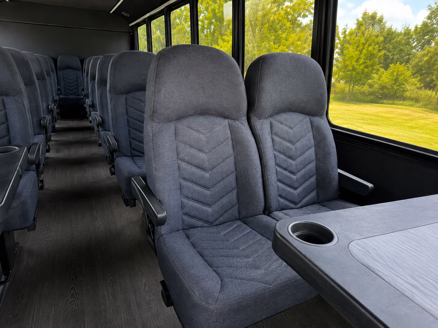 topeka 18 passenger minibus inside