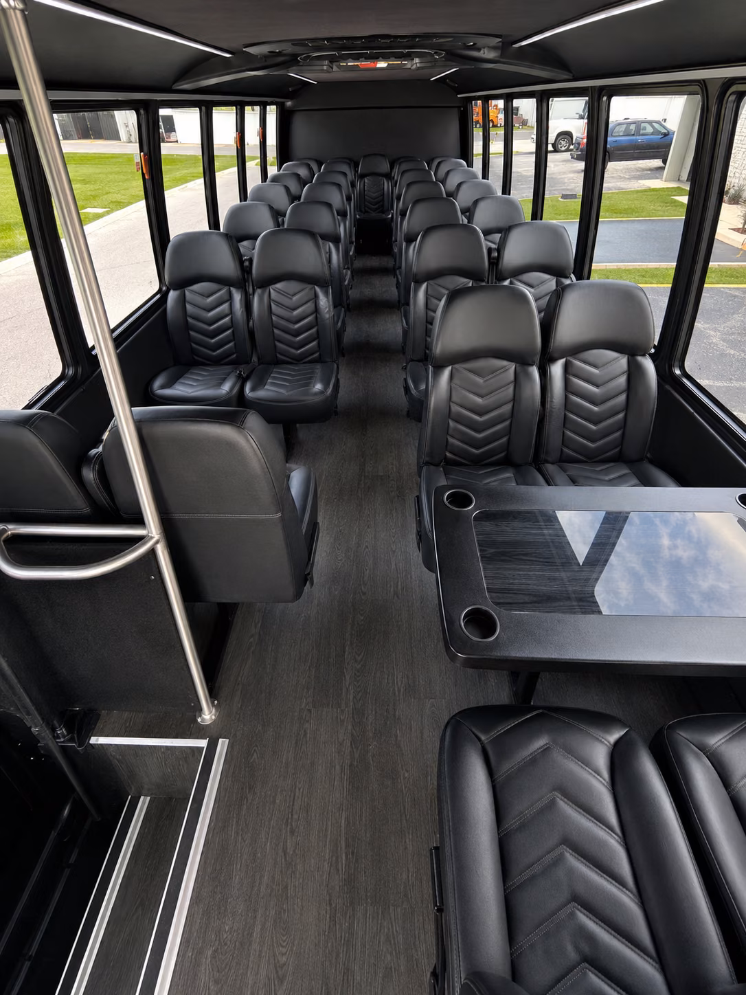 topeka 18 passenger minibus interior