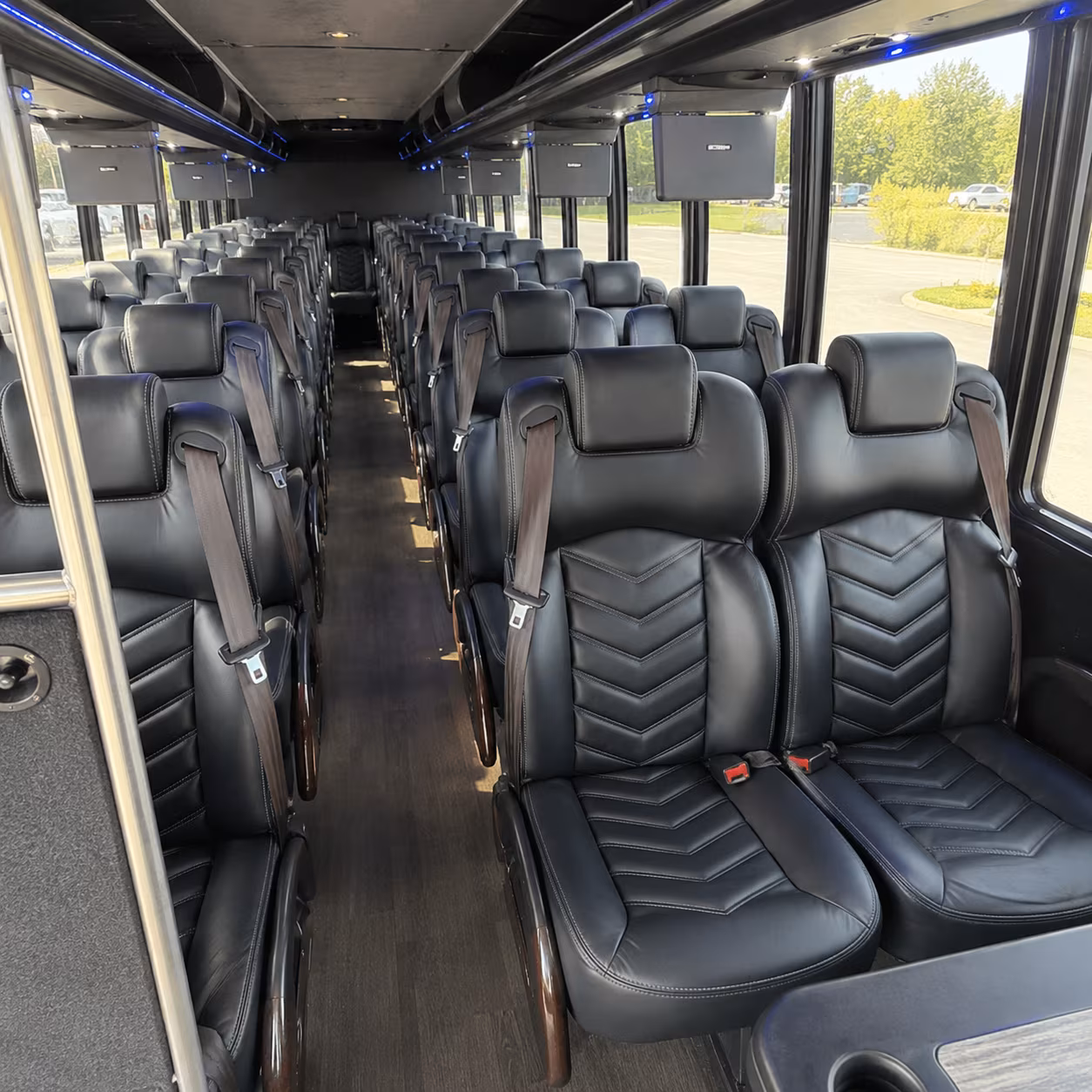 topeka 28 passenger minibus inside