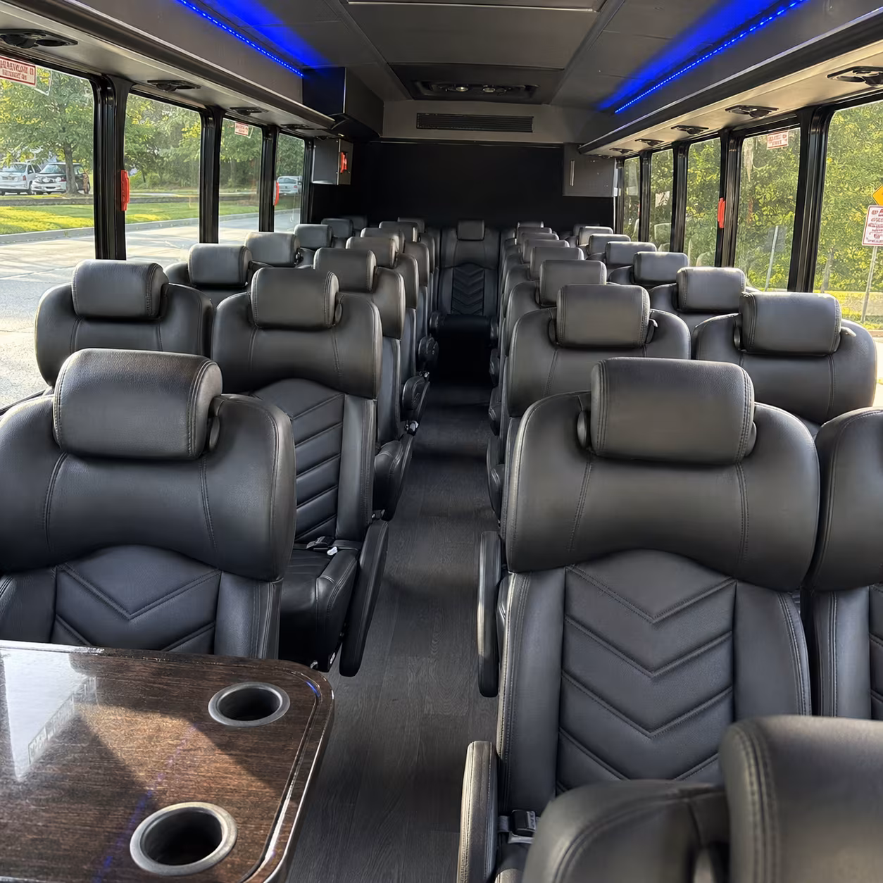 topeka 30 passenger minibus interior