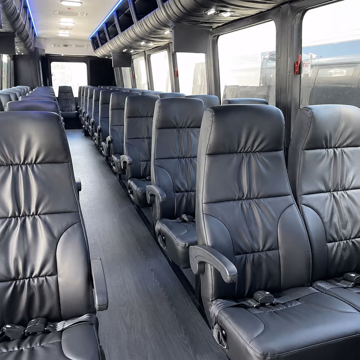 topeka 35 passenger minibus interior