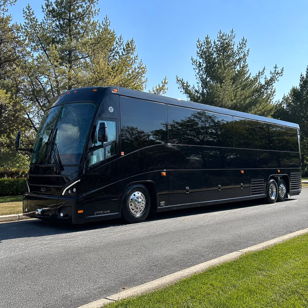 topeka 56 passenger charter bus