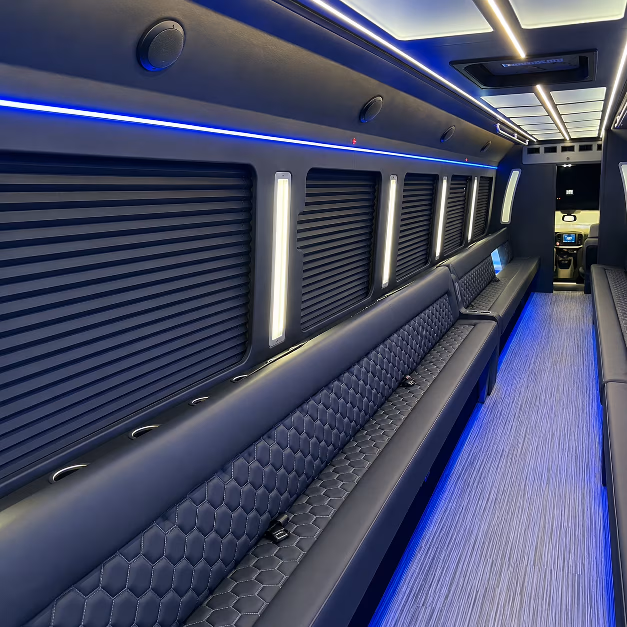 topeka party bus interior