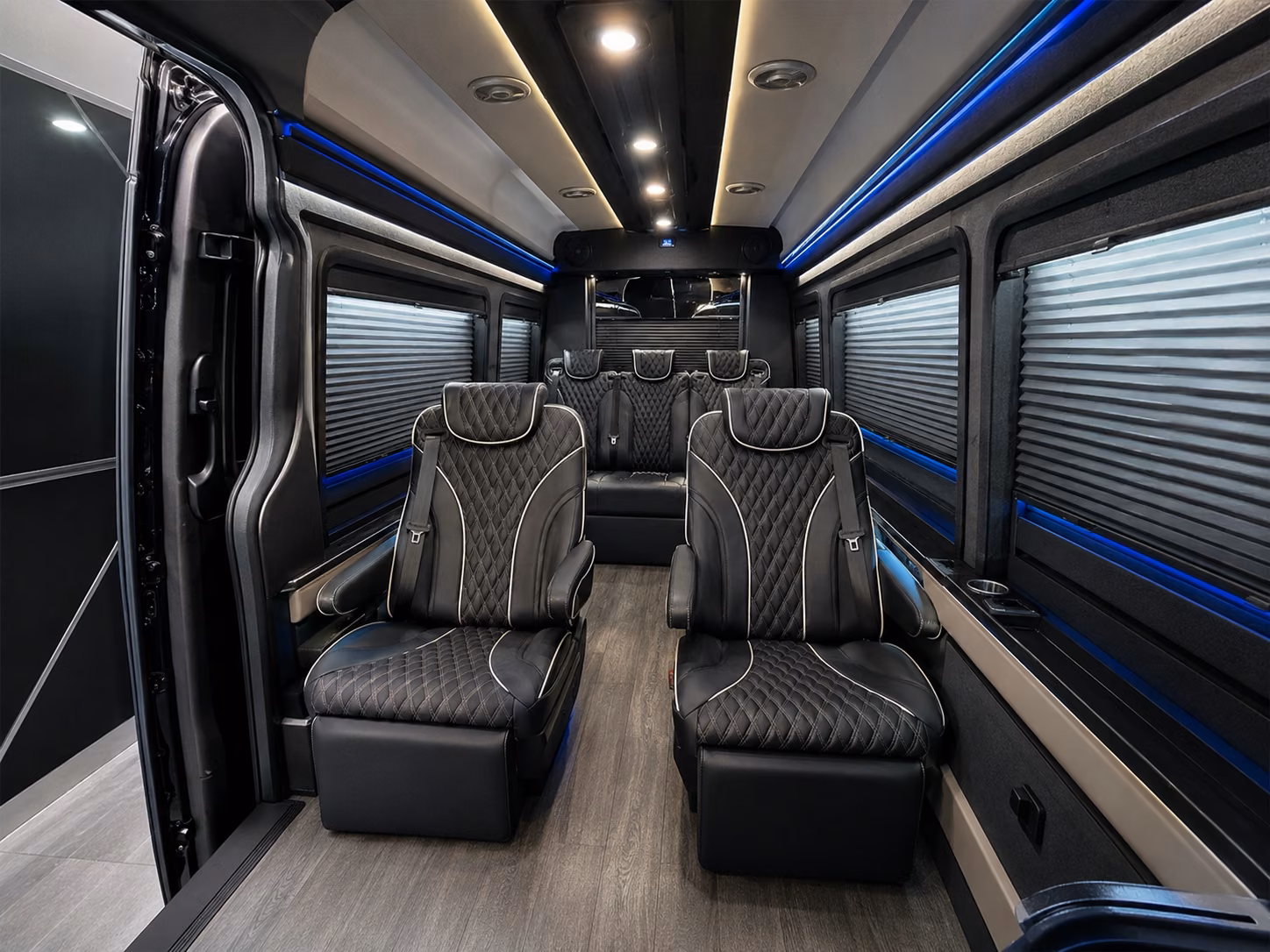 topeka sprinter van with driver inside